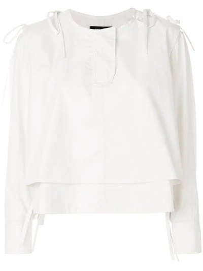 Isabel Marant Tie Detail Shirt In White