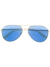 Gucci Pilot-frame Tinted Sunglasses In Blue