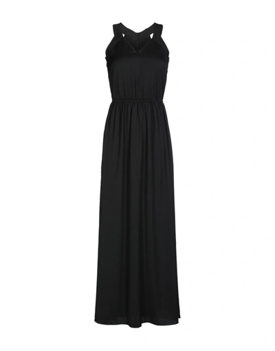 Armani Exchange Long Dresses In Black