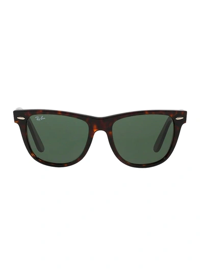 Ray Ban Wayfarer Square Frame Sunglasses In Brown