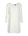 Armani Exchange Short Dresses In Ivory