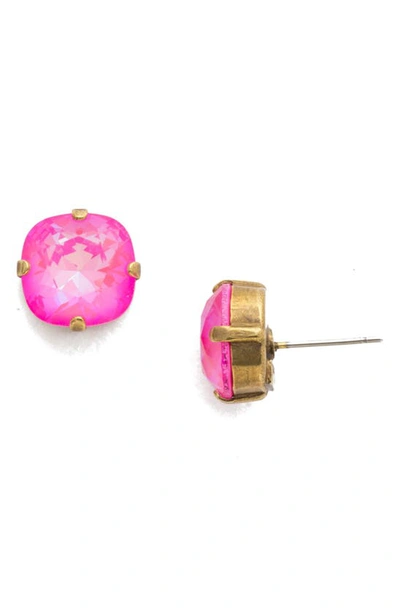 Sorrelli Aisha Stud Earrings In Ultra Pink