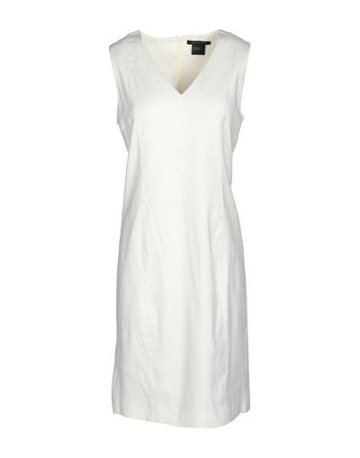 Armani Exchange Short Dress In Ivory