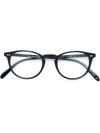 Oliver Peoples Riley Black Round-frame Optical Glasses