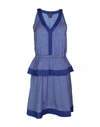 Armani Exchange Short Dress In Bright Blue