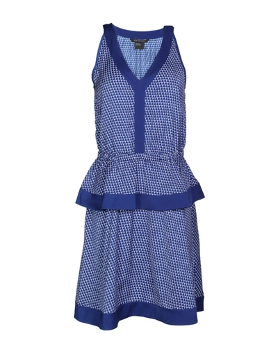 Armani Exchange Short Dress In Bright Blue