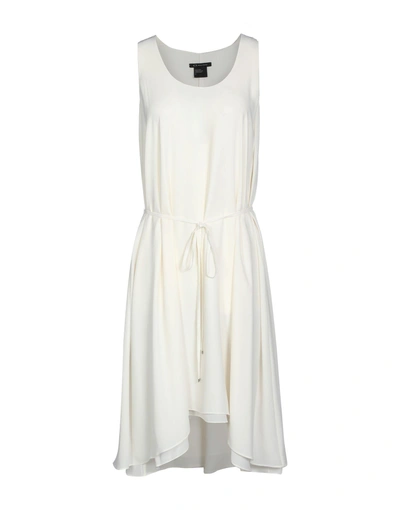 Armani Exchange Knee-length Dress In Ivory