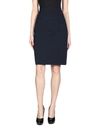 Armani Exchange Knee Length Skirt In Dark Blue