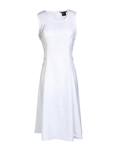 Armani Exchange Knee-length Dress In White