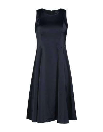 Armani Exchange Knee-length Dress In Dark Blue