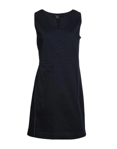 Armani Exchange Short Dress In Dark Blue