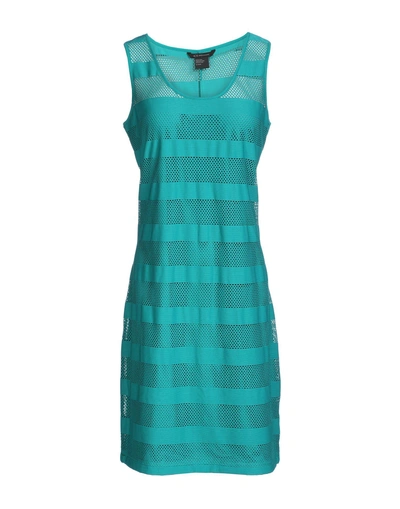 Armani Exchange Knee-length Dresses In Emerald Green