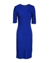 Armani Exchange Knee-length Dresses In Bright Blue