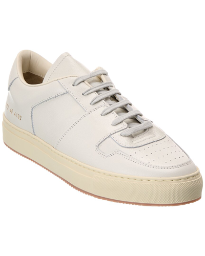 Common Projects Decades Low Leather Sneaker In White