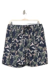Nordstrom Rack Recycled 7" Swim Trunks In Navy Blazer Brushstroke Tropic