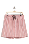 Nordstrom Rack Recycled 7" Swim Trunks In Pink Glass Shadow Stripe