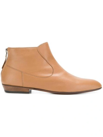 Sartore Zipped Boots In Brown
