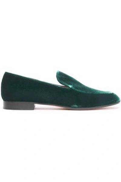 Gianvito Rossi Woman Velvet Slippers Green