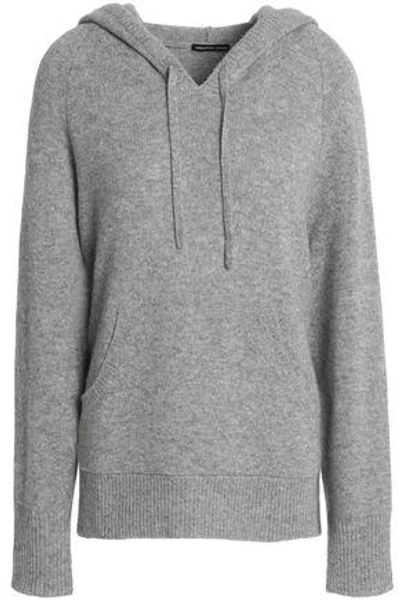 James Perse Woman Cashmere Hooded Sweater Gray In Blue