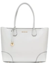 Michael Michael Kors Mercer Gallery Medium Leather Tote Bag In White