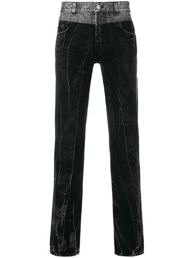 Givenchy Layered Denim Jeans In Black