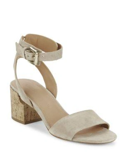 Sigerson Morrison Riva 2 Ankle Strap Sandals In Tan