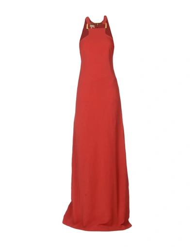 Michael Kors Long Dress In Red