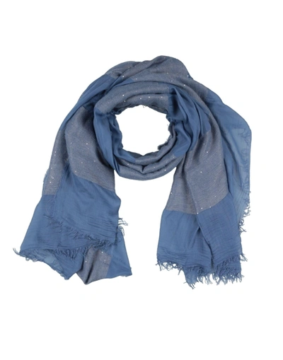 Space Style Concept Scarves In Pastel Blue