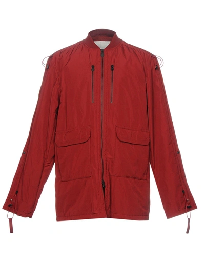 White Mountaineering Full-length Jacket In Maroon