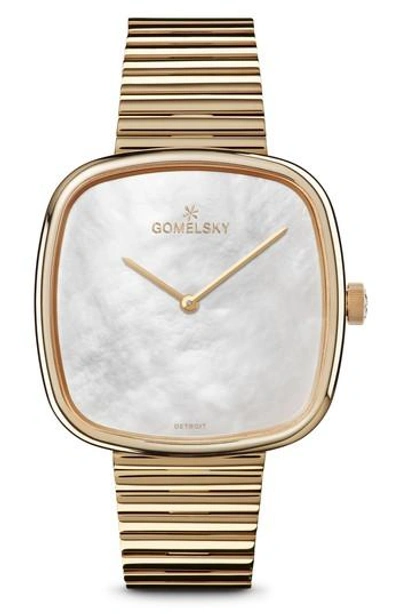 Gomelsky The Eppie Sneed Bracelet Watch, 40mm In Gold/ Mop/ Gold