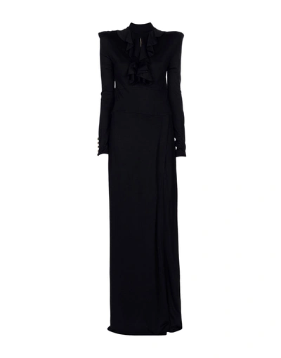 Balmain Long Dresses In Black