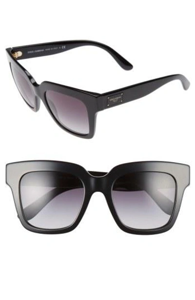 Dolce & Gabbana 51mm Square Sunglasses - Black