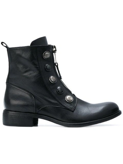 Strategia Lace-up Boots - Black
