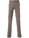 Incotex Slim Fit Chinos In Brown