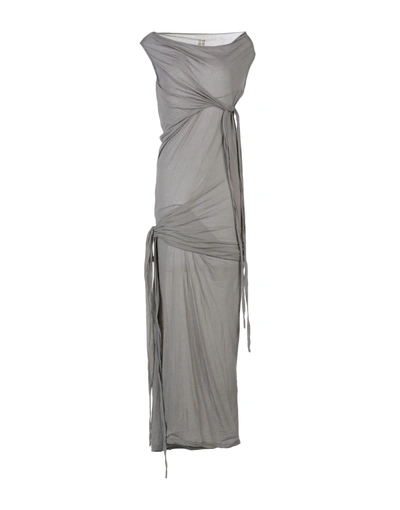 Rick Owens Drkshdw Long Dresses In Grey
