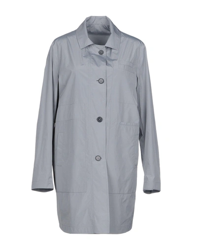 Jil Sander Overcoats In Grey