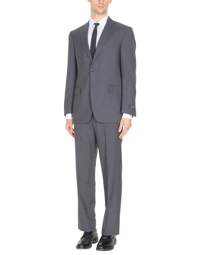 Brooks Brothers Suits In Steel Grey