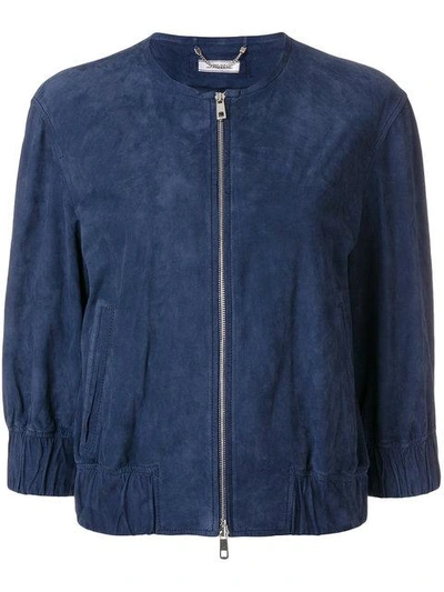 Desa Collection Bomber Jacket In Blue