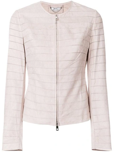 Desa Collection Fitted Panel Jacket In Pink