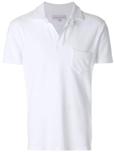 Orlebar Brown Front Pocket Polo Shirt In White