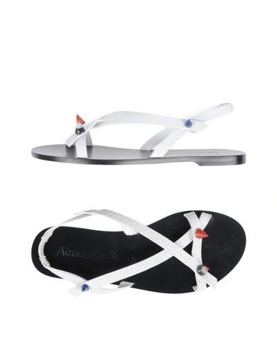 Acne Studios Sandals In White