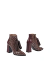 Pollini Ankle Boot In Cocoa