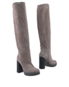 Pollini Knee Boots In Grey