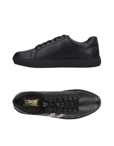 Class Roberto Cavalli Sneakers In Black