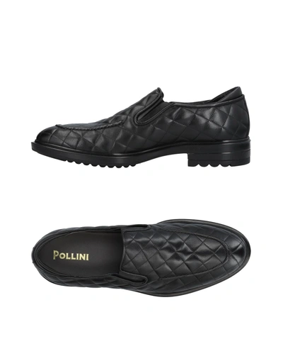 Pollini Loafers In Black