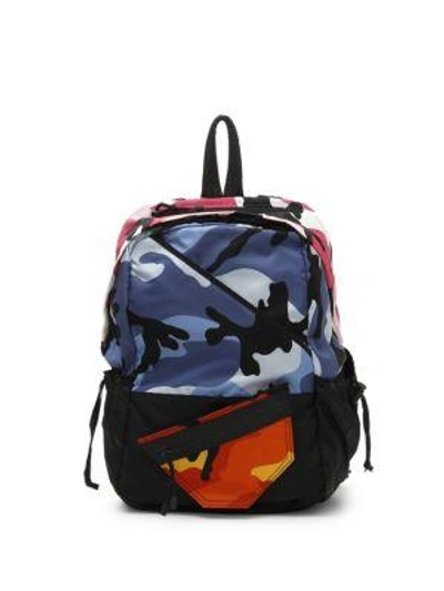 Valentino Garavani Garavani Camouflage-print Shell Backpack - Blue - One Siz In Sky Blue