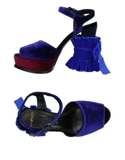 Tipe E Tacchi Sandals In Dark Blue