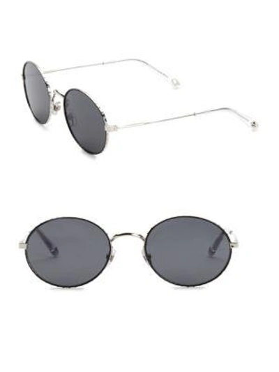 Givenchy 53mm Round Sunglasses In Silver Grey