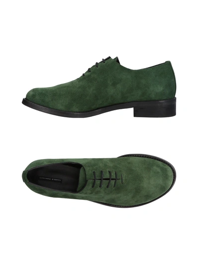 Liviana Conti Laced Shoes In Military Green
