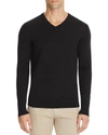 Theory Riland New Sovereign Slim Fit V-neck Sweater In Black
